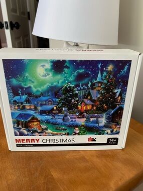 PICK ANY 3 ITEMS FOR $10 - Becko MERRY CHRISTMAS Holiday 1000 pc Puzzle